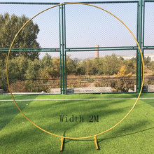 Load image into Gallery viewer, Wedding background arch wrought iron shelf decorative cylinder DIY wedding festival photography props background flower shelf