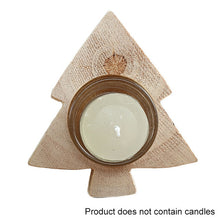 Load image into Gallery viewer, Wooden Handmade Candle Holders Trees Heart Stars Shape Wooden Candlestick Candle Holder Dinner Table Candlelight Home Decor