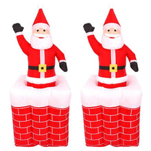 Load image into Gallery viewer, 1.6m Santa Claus Chimney Inflatable Toy Outdoors Xmas Decor Arch Ornament