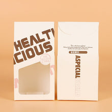 Load image into Gallery viewer, 1000 pcs 9x7.5x17cm candy box cookies Bread bag windows kraft paper gift packaging box candy packaging kids Birthday party White