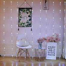 Load image into Gallery viewer, Thrisdar 6X3M 640LED Waterfall Curtain Icicle LED String Light Meteor Shower Rain Fairy String Garland Wedding Background Light