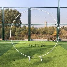 Load image into Gallery viewer, Wedding decoration Background round ring Arch Wrought Iron flower stand Party decoration Props  Backdrop Shelf wedding supplies