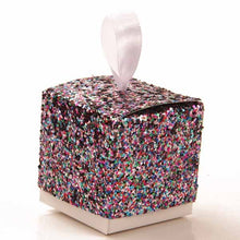 Load image into Gallery viewer, European Glitter Box Wedding Party Gift Favors Box Festive Party Wrapping Supplies Wedding Candy Box Gold Silver Glitter