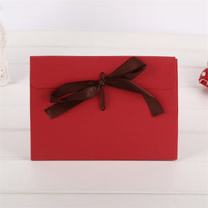 500pcs/lot 24*18*0.7cm  bow Envelope Kraft paper pocket bag Kerchief Handkerchief Silk scarf packing boxes Envelope box