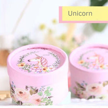 Load image into Gallery viewer, Free Shipping 50pcs Wedding favor pink blue Deer couple feather paper candy box cylinder packaging gifts boxes a gift for guest