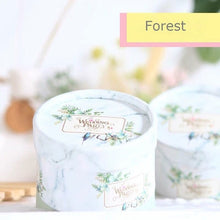 Load image into Gallery viewer, Free Shipping 50pcs Wedding favor pink blue Deer couple feather paper candy box cylinder packaging gifts boxes a gift for guest