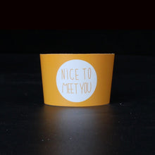 Load image into Gallery viewer, 500PCS Disposable Cup Sleeve For Disposable Cups White Cardboard Paper Coffee Tea Juice Cup Sleeve Adjustable Size Customized