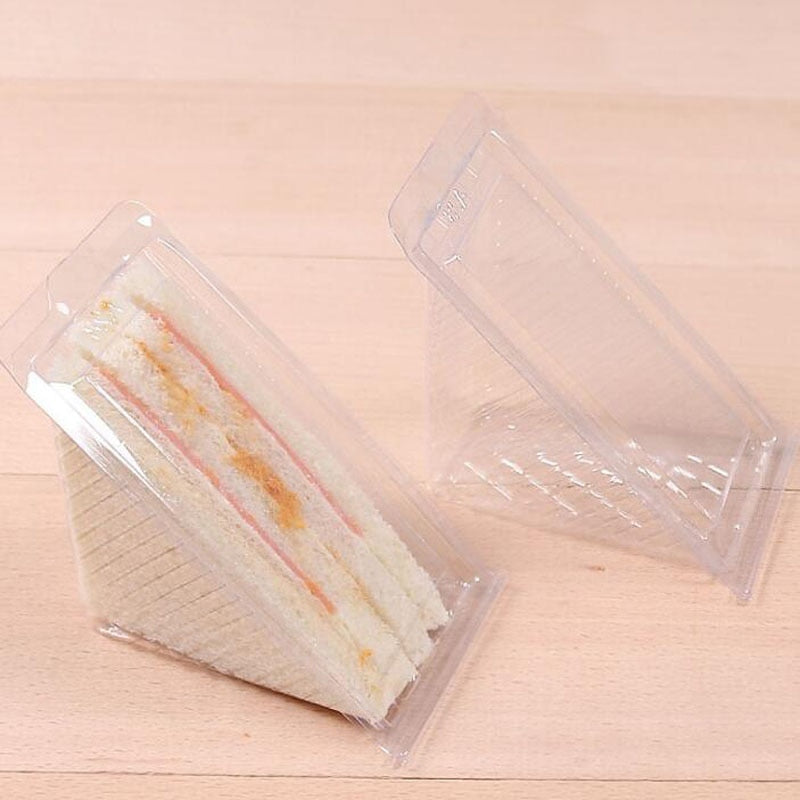 2400Pcs Sandwich Plastic Cake Box Single Individual Cookies Cake Boxes Bakery Packaging Gift Box ZA6280