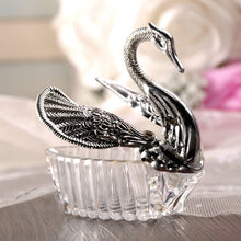 Load image into Gallery viewer, 100pcs European Styles Acrylic Silver Elegant Swan Candy Box Wedding Gift Favor Party Chocolate Boxes + Full Accessory