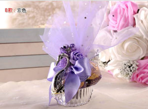 100pcs European Styles Acrylic Silver Elegant Swan Candy Box Wedding Gift Favor Party Chocolate Boxes + Full Accessory