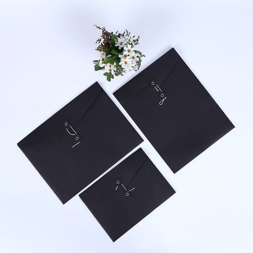 40pcs,A4 gift box, black kraft paper, Postcard box, photo box, invitation letter, playback card, packaging card, cardboard box