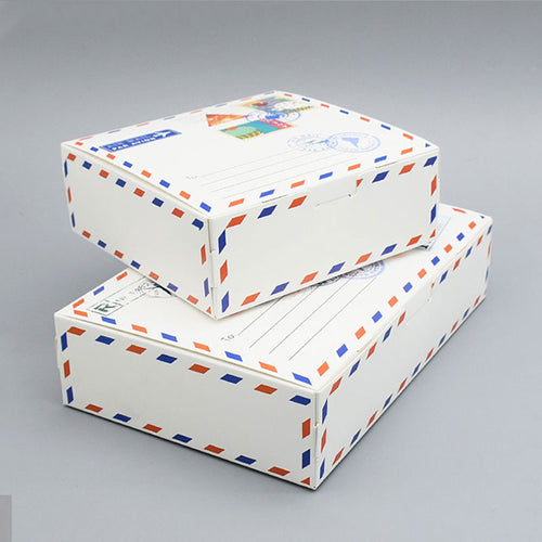 500 pcs Envelope cake boxes Gift Packaging for Wedding Party Maccaron baking Package Kraft paper gift box candy cookies supplier