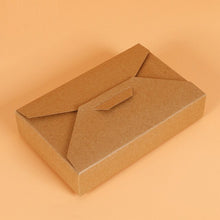 Load image into Gallery viewer, 500 pcs candy box kids kraft paper gift box for wedding Party birthday Cookies chocolate cake gift packaging bag White supply