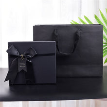 Load image into Gallery viewer, EMS 50PCS Modern High grade Kraft Paper Box DIY Wedding Favor Gift Box rectangle Cake Box Candy gift box Packaging With Ribbon