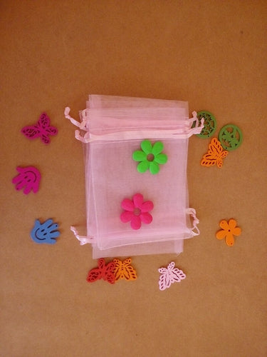 30*40cm 5000pcs Organza Bag Pink Drawstring bag jewelry packaging bags for tea/gift/food/candy small transparent Yarn bag