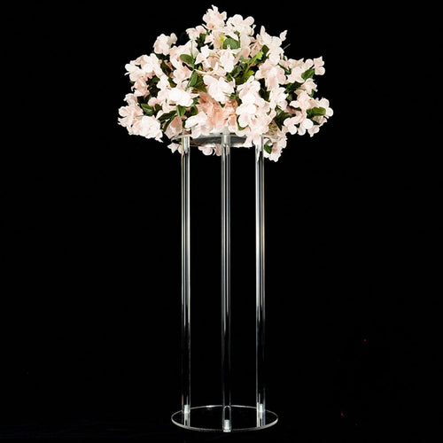 10 pcs/ Lot Table Flower Rack 60 /80 /100 CM Tall Acrylic Crystal Wedding Road Lead Wedding Centerpiece Event Party Decoration