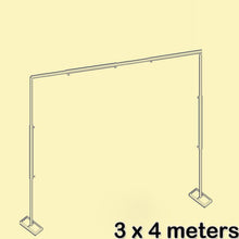 Load image into Gallery viewer, Wedding decoration drapery pole/ pipe backdrop 3x3meters /3x4m stand frame iron square structure, Home &amp; garden party supplies