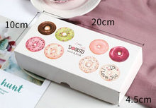 Load image into Gallery viewer, 10x10x4.5cm Doughnut box,cake macaron Donut packaging box ,cake Doughnut food boxes 100piece\lot