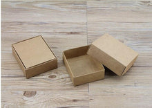 Load image into Gallery viewer, Custom box logo, 300pcs/lot kraft paper box custom printing, white gift packing craft paper boxes custom