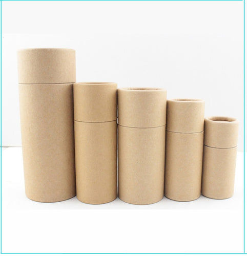 100x 10/20/30/50/100ml Oil bottle packaging box kraft paper tube packing box dropper bottle round cardboard Lipstick Perfume box