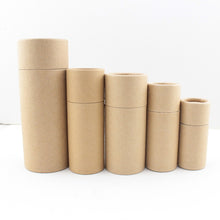 Load image into Gallery viewer, 100x 10/20/30/50/100ml Oil bottle packaging box kraft paper tube packing box dropper bottle round cardboard Lipstick Perfume box