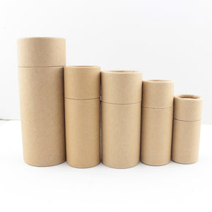 100x 10/20/30/50/100ml Oil bottle packaging box kraft paper tube packing box dropper bottle round cardboard Lipstick Perfume box