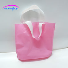 Load image into Gallery viewer, custom print logo gift plastic bag,handle packaging bag/shopping bags for clothing