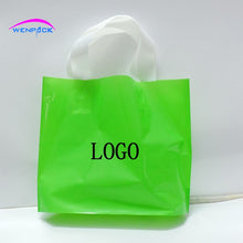 Load image into Gallery viewer, custom print logo gift plastic bag,handle packaging bag/shopping bags for clothing
