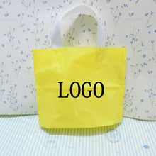 Load image into Gallery viewer, custom print logo gift plastic bag,handle packaging bag/shopping bags for clothing