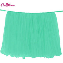 Load image into Gallery viewer, Ourwarm 10pcs DIY Table Skirting Customize Handmade Tulle Tutu Table Skirt Wedding Decoration Baby Shower Party Supplies Pink