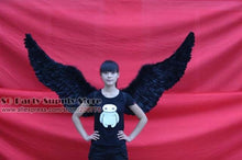 Load image into Gallery viewer, HOT! Fashion wedding party Decoration props Adults large Feather Angel wings Orange purple white black 100cm EMS Free shipping!